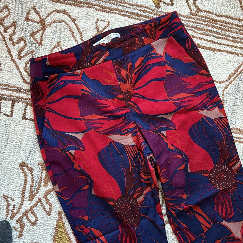 TRINA TURK Patterned Slacks - Picture 2 of 10